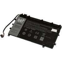 Black BTI YX81V 30Wh 3-cell battery for Dell Latitude 13 7350 with connector cable and printed specifications.