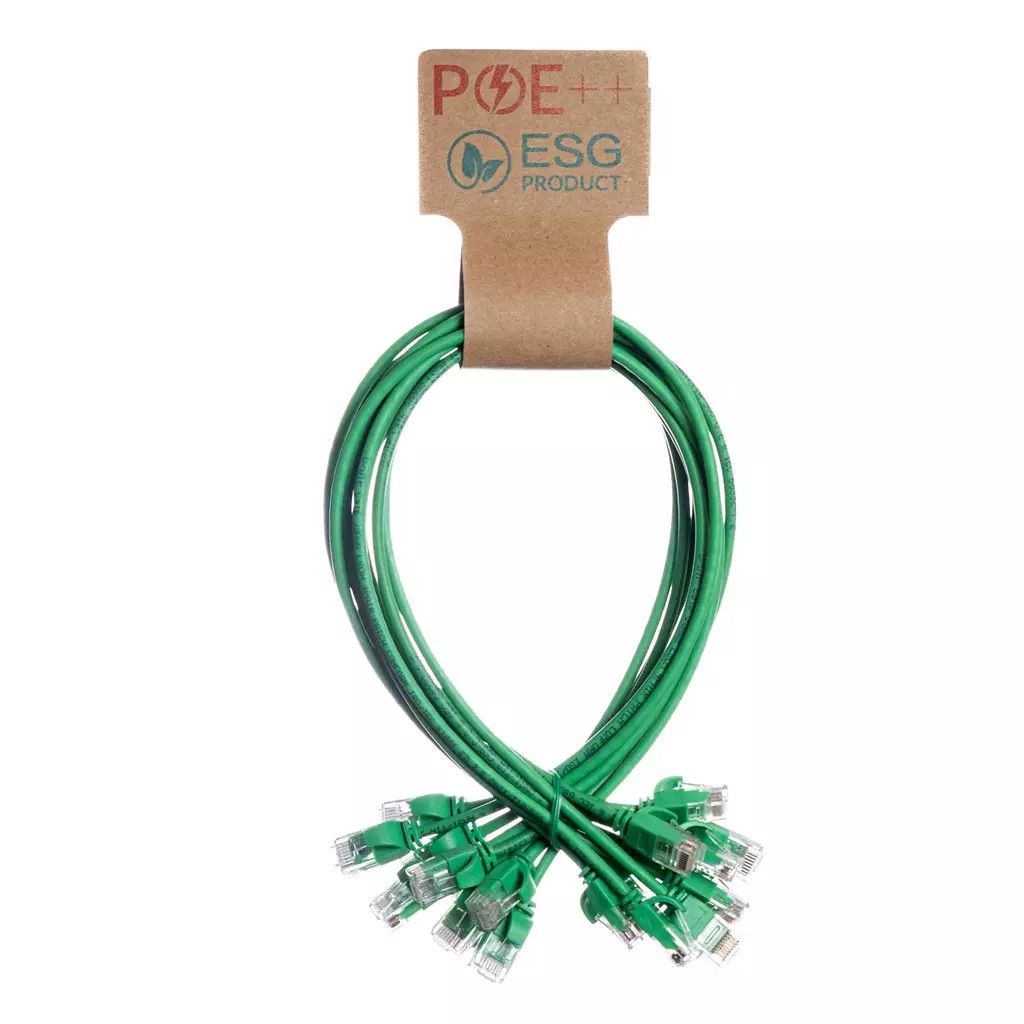 Cablenet 0.25m Cat6 RJ45 Green U/UTP LSOH 30AWG Slim Snagless Booted P - image 2