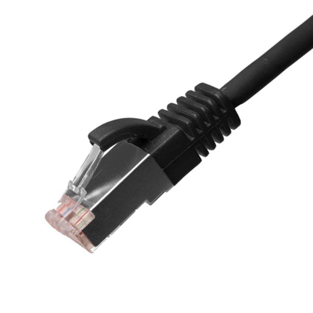 Cablenet 0.25m Cat6a RJ45 Black U/FTP LSOH 30AWG Slim Snagless Booted - image 3