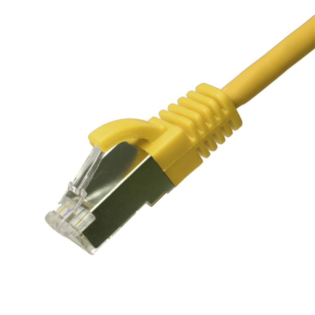 Cablenet 0.25m Cat6a RJ45 Yellow U/FTP LSOH 30AWG Slim Snagless Booted - image 3