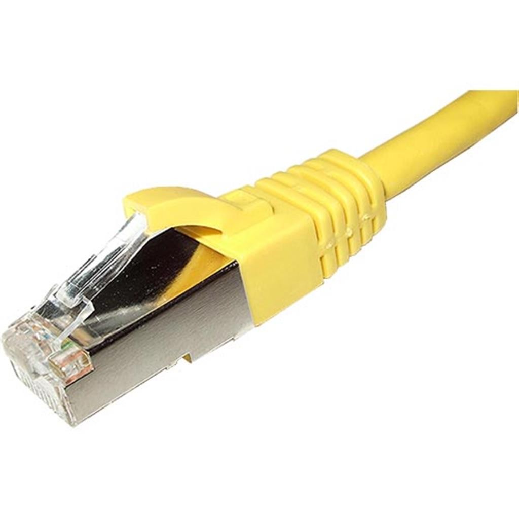 Cablenet 0.5m Cat6a RJ45 Yellow S/FTP LSOH 26AWG Snagless Booted Patch - image 3