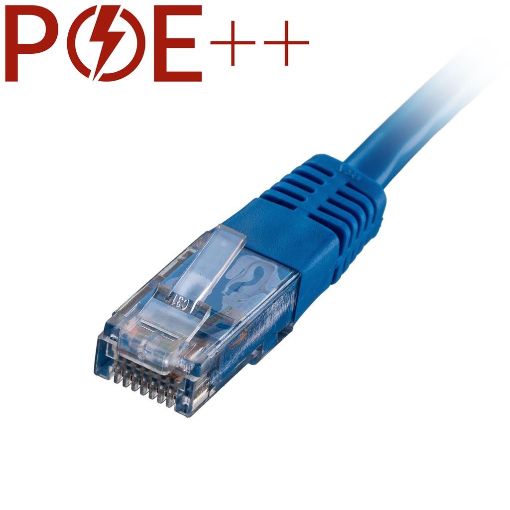 Cablenet 1m Cat6 RJ45 Blue U/UTP PVC 24AWG Flush Moulded Booted Patch - image 2