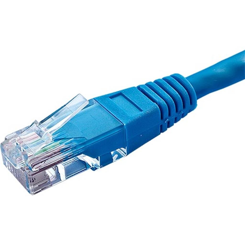 Cablenet 1m Cat6 RJ45 Blue U/UTP PVC 24AWG Flush Moulded Booted Patch - image 3