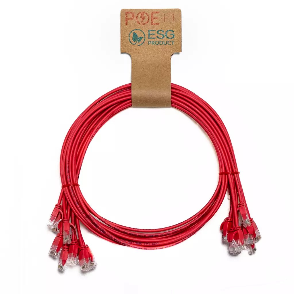 Cablenet 1m Cat6 RJ45 Red U/UTP LSOH 30AWG Slim Snagless Booted Patch - image 2