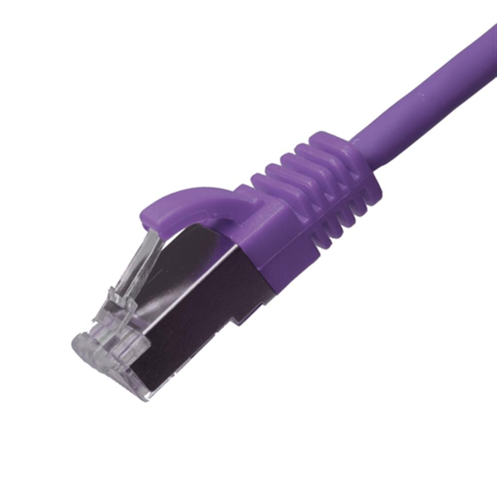 Cablenet 1m Cat6a RJ45 Violet U/FTP LSOH 30AWG Slim Snagless Booted Pa - image 3