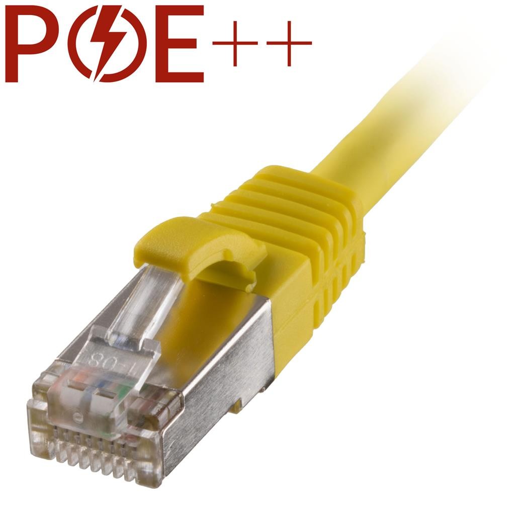 Cablenet 1m Cat6a RJ45 Yellow S/FTP LSOH 26AWG Snagless Booted Patch L - image 2