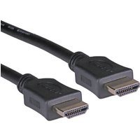 Black 1m HDMI 1.4b cable with male connectors, high-speed Ethernet, 30AWG, by Cablenet.