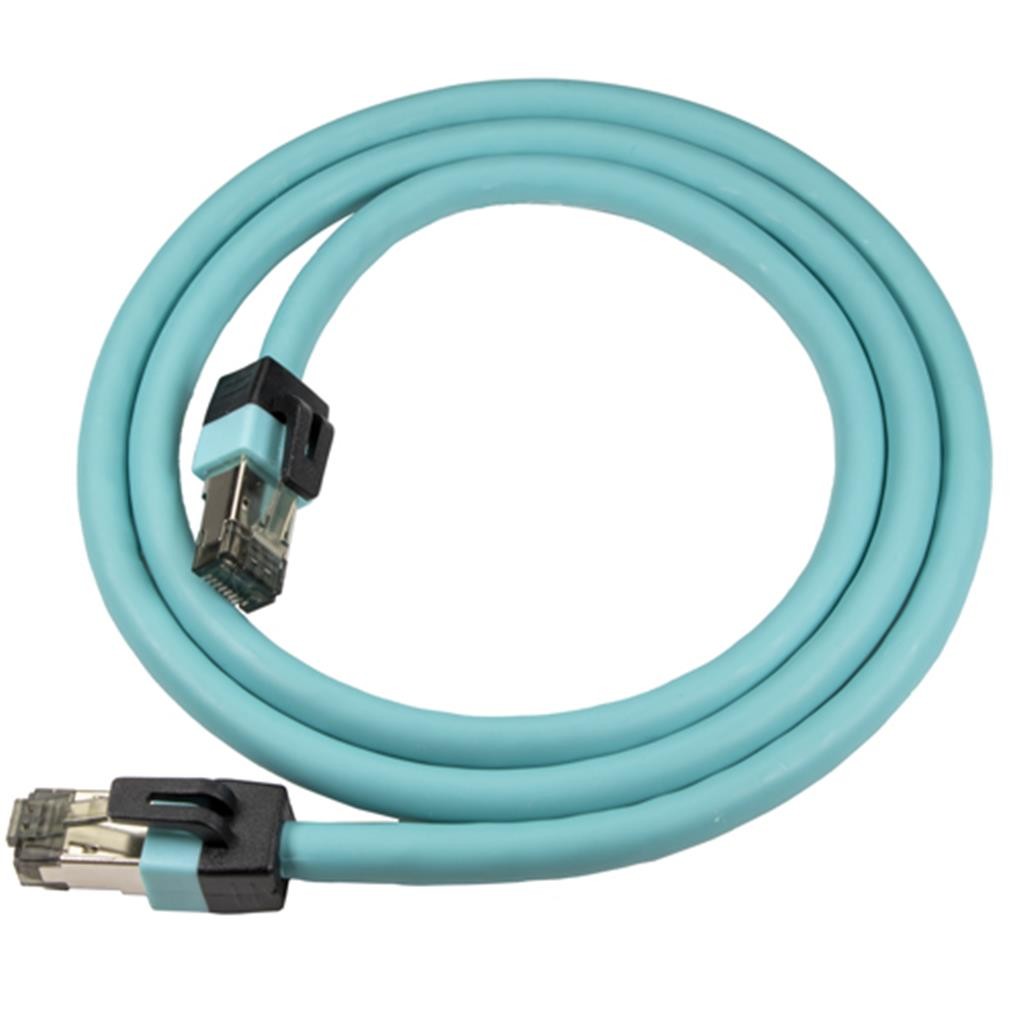 Cablenet 1m Ultimate 40G Cat8 5G Aqua S/FTP LSOH 24AWG Snagless Patch - image 2