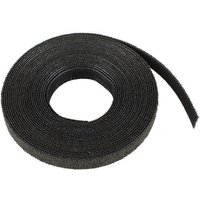 Black Cablenet 25m hook and loop reel, 16mm wide, coiled with textured surface.