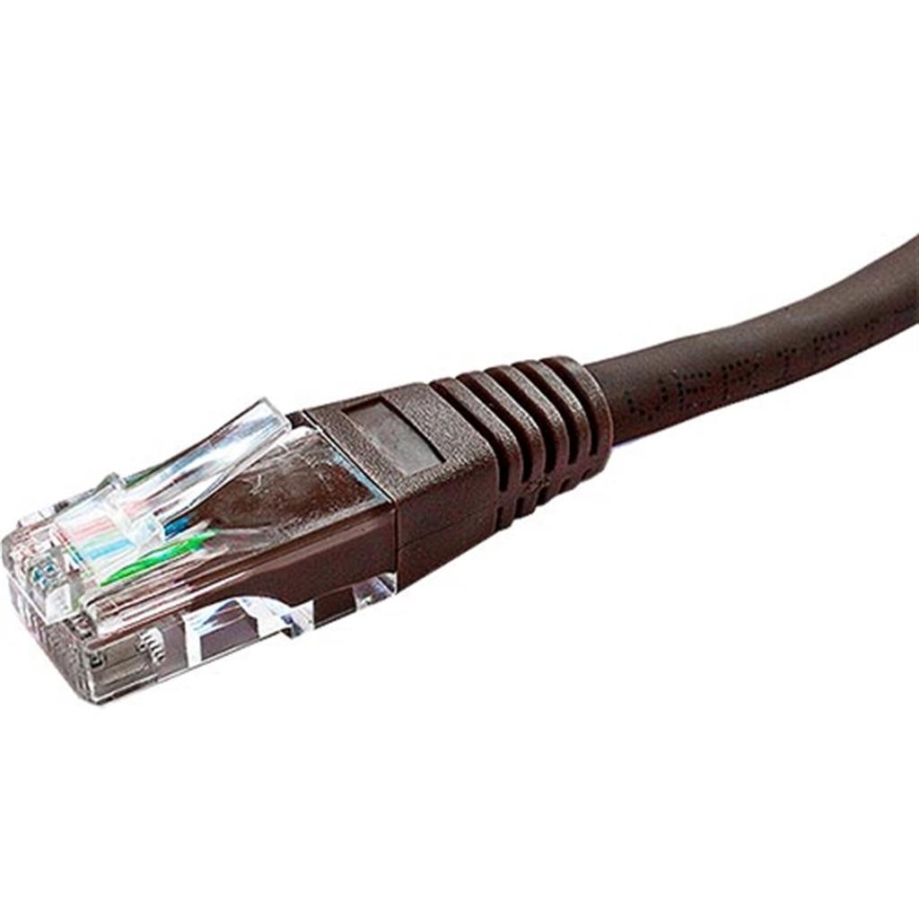 Cablenet 2m Cat5e RJ45 Brown U/UTP PVC 24AWG Flush Moulded Booted Patc - image 2