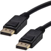 Black Cablenet 2m DisplayPort 1.2 cable with gold-plated connectors and PVC jacket, supports 4Kx2K@60Hz.
