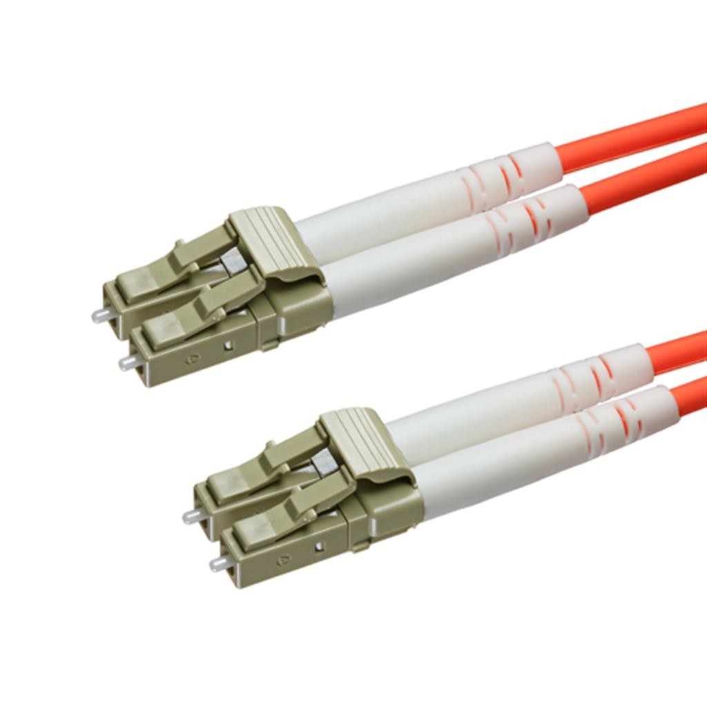 Cablenet 2m OM4 50/125 LC-LC Duplex Orange LSOH Fibre Patch Lead - image 2
