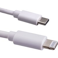 White Cablenet 2m USB 3.1c to Lightning MFI cable with sleek connectors and durable design.