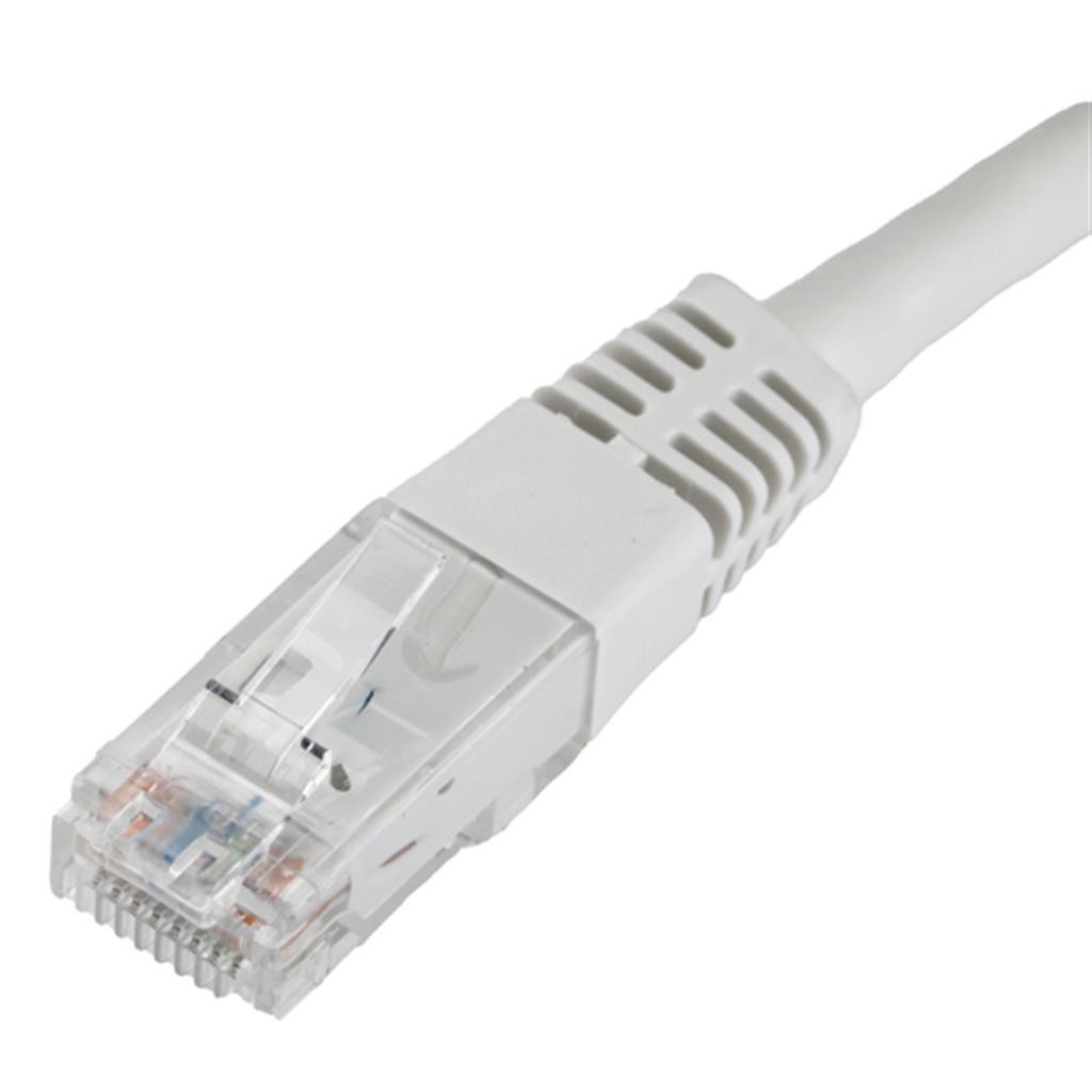 Cablenet 3m Cat6 RJ45 White U/UTP PVC 24AWG Flush Moulded Booted Patch - image 3