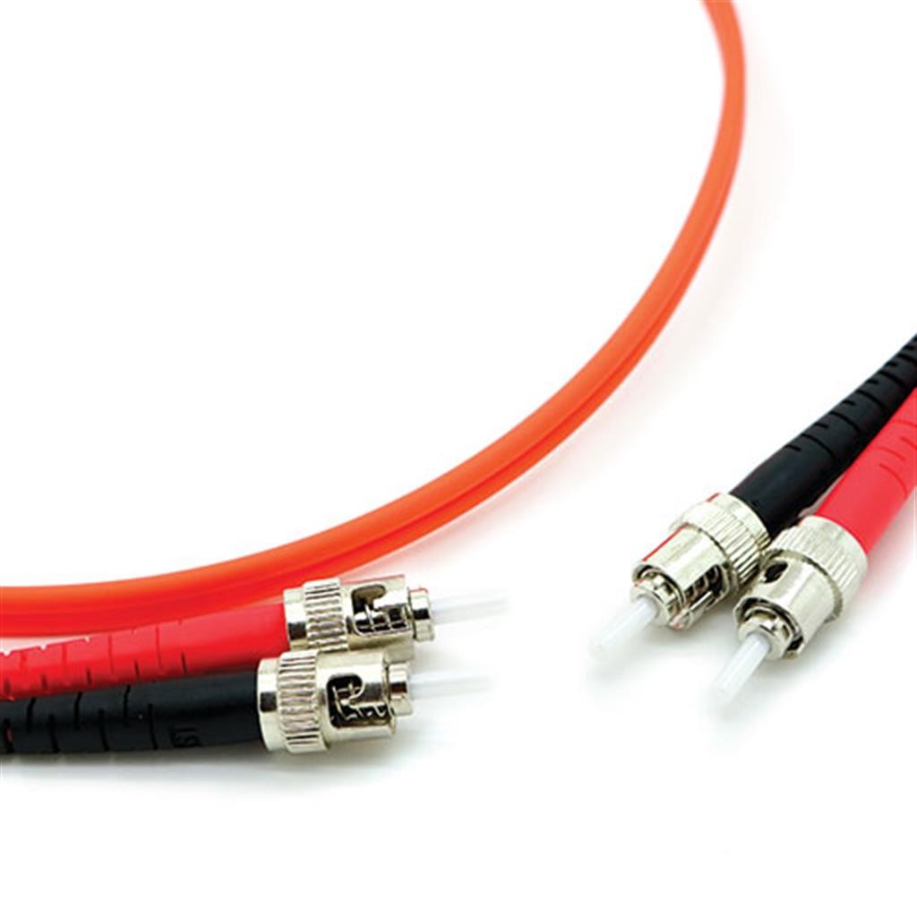 Cablenet 3m OM1 62.5/125 ST-ST Duplex Orange LSOH Fibre Patch Lead - image 3