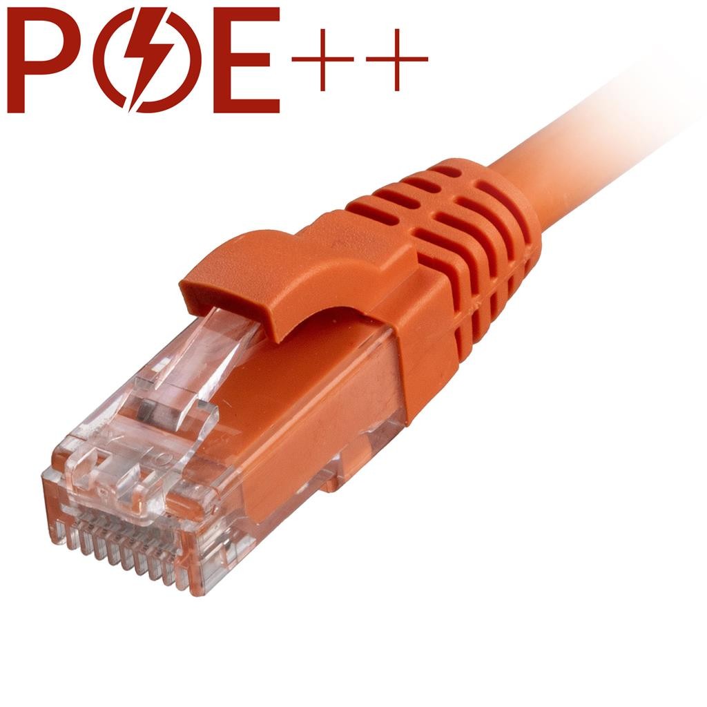 Cablenet 4m Cat6 RJ45 Orange U/UTP LSOH 24AWG Snagless Booted Patch Le - image 2