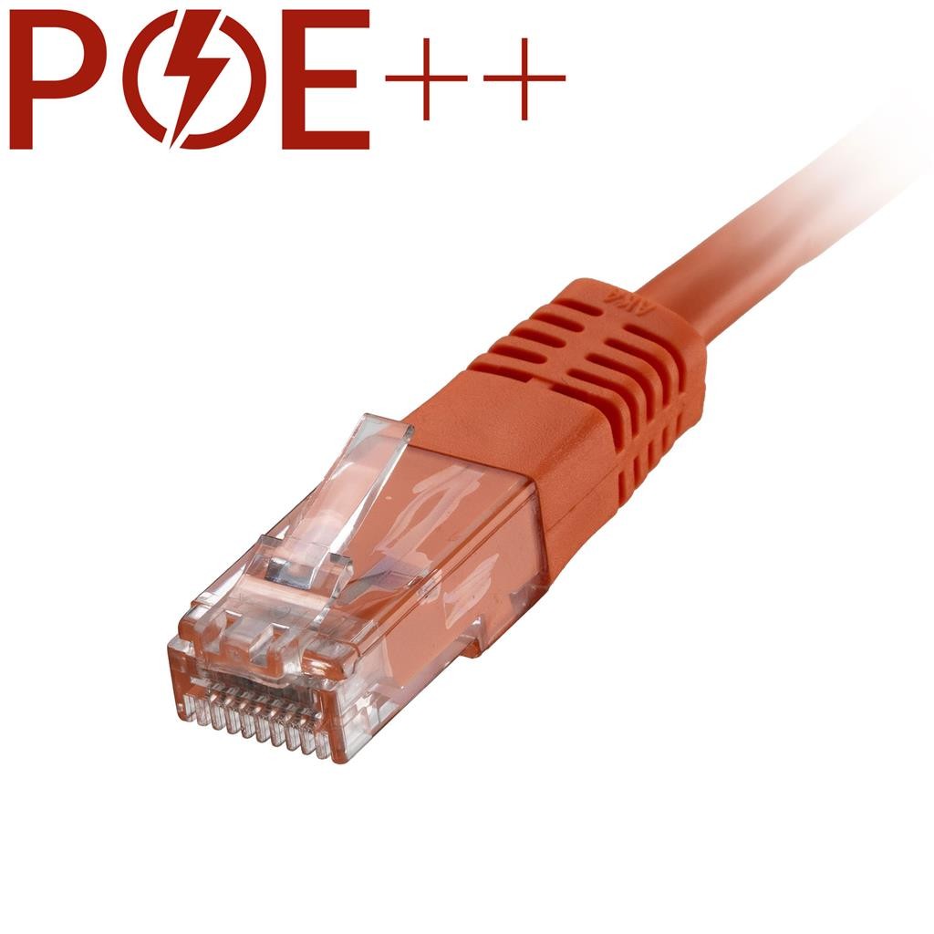 Cablenet 5m Cat6 RJ45 Orange U/UTP PVC 24AWG Flush Moulded Booted Patc - image 2