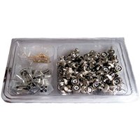 BNC crimp plugs RG59 diecast, silver, packed in a clear plastic tray, 100 pieces by Cablenet.