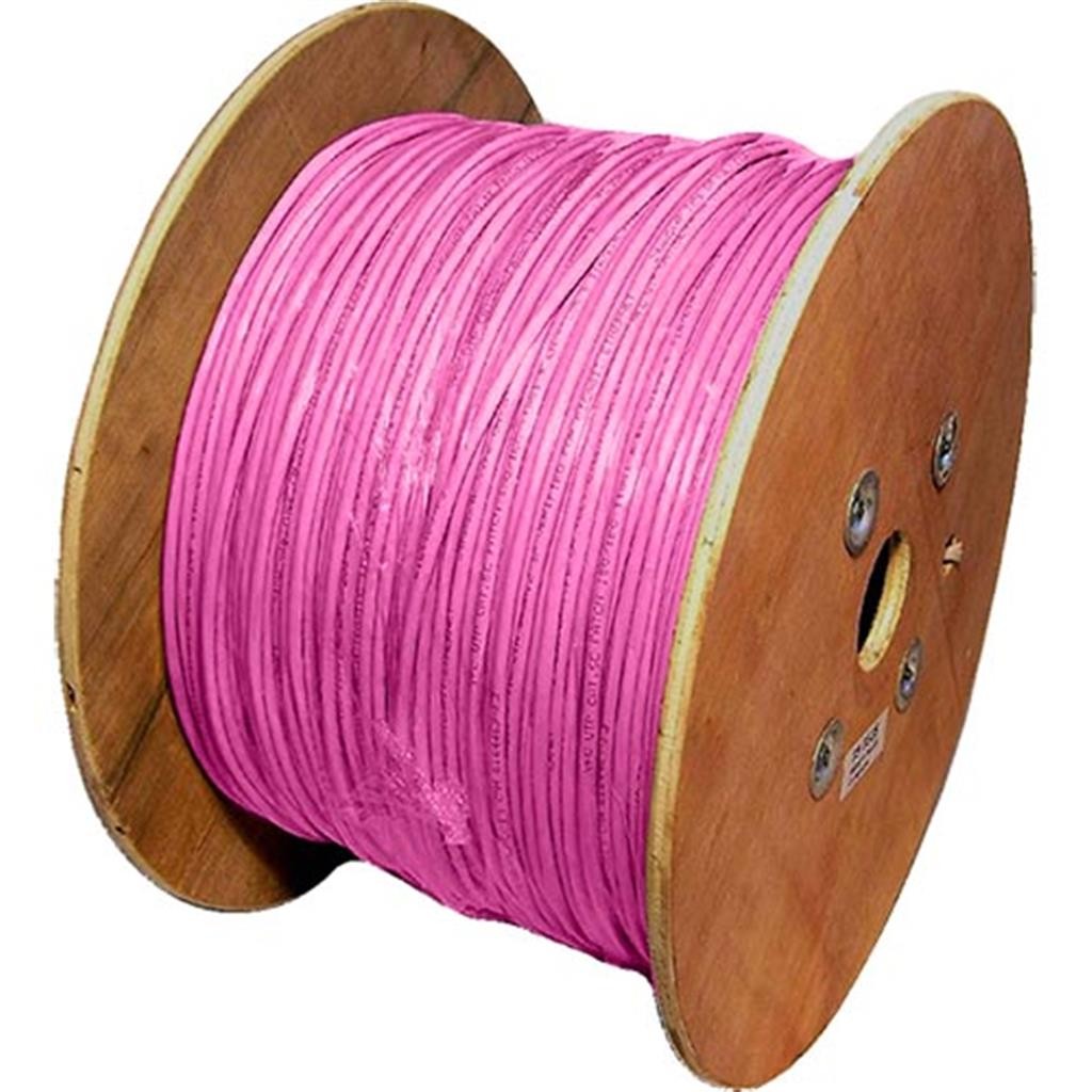 Cablenet Cat6a Pink S/FTP LSOH 26AWG Stranded Patch Cable 500m Reel - image 2