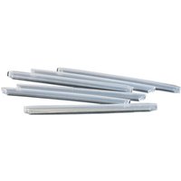 Clear plastic Cablenet splice protectors, 60mm length, 2.5mm diameter, pack of 100, cylindrical shape.