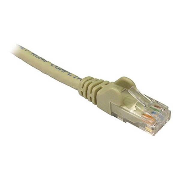 10m grey Ethernet networking cable with a flexible plastic exterior and clear RJ45 connector, designed for 10/100 Mbps data transmission.