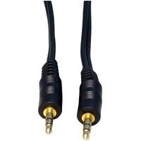 Black 15m Cables Direct audio cable with dual gold-plated 3.5mm connectors