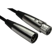 Black 2 m XLR audio cable with silver 3-pin connectors by Cables Direct.