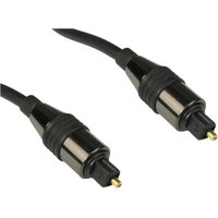 Black Cables Direct 4OPT-110 TOSLINK audio cable, 10m length, with gold-plated connectors.