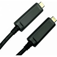 Black USB 3.2 Gen 1 cable, 5m length, USB-C connectors, sleek design by Cables Direct.