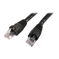 Black 3m Cat6 RJ45 network cable with clear plastic connectors, featuring a durable design for high-speed data transmission.
