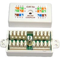 White Cables Direct BT-855 wire connector with labeled ports and color-coded wiring guide on the cover.