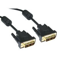 Black Cables Direct DVI-D cable, 3 meters, with gold-plated connectors and dual-link design.