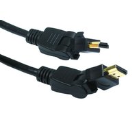 Black 3m HDMI cable with gold-plated connectors and flexible strain relief by Cables Direct.