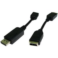Black Cables Direct HDHDPORT-005CAB adapter, 0.15m, with DisplayPort to HDMI connectors.