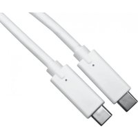 White USB 3.2 Gen 2 cable, 1.8m length, with Type-C connectors on both ends, by Cables Direct.