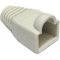 White Cables Direct RJ-45 connector cover with ribbed grip and rectangular opening.