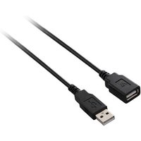Black 5m USB 2.0 extension cable with USB A connectors by Cables Direct