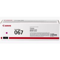 Canon 067 magenta toner cartridge in white box with red accents and black text.