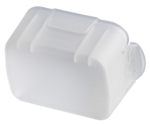 Black matte ink cartridge with a 700ml capacity, featuring a sturdy plastic body and a secure lid, designed for Canon IP printers.
