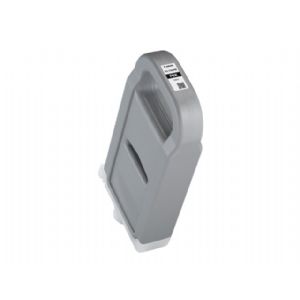 Gray ink cartridge with a rectangular shape, featuring a handle for easy handling and a label indicating "Canon Pfi 700Ml Lucia Pro" on the front.