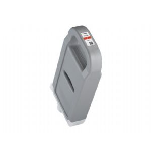Canon Lucia Pro ink cartridge in vibrant red, 700ml capacity, featuring a sleek gray plastic casing with a handle and label for easy identification.