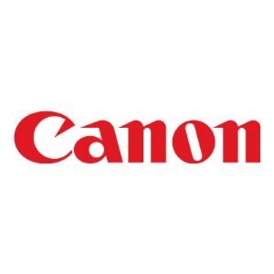 Canon Chroma Optimiser 70ml Lucia Pro bottle, featuring a sleek design with a clear container and black cap, showcasing the vibrant red Canon logo prominently displayed.