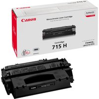 Canon 715H black toner cartridge with red logo, compatible with LBP-3310, in white box with product details.