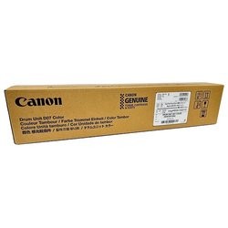 Canon 3646C001/D07 Drum Kit in a brown cardboard box, labeled with Canon branding, designed for color printing, capable of 313,000 pages for Canon ImagePRESS C series.
