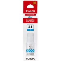 Canon cyan ink bottle, 70ml, labeled GI-41C, in white and blue packaging for Pixma printers.