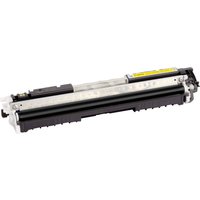 Canon 729 Y toner cartridge, original yellow, sleek black and yellow design with clear labeling.