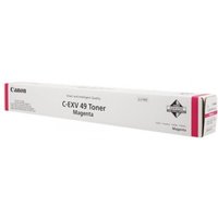 White Canon C-EXV49 magenta toner box with black text and pink accents, compatible with Canon IR-C 3320.