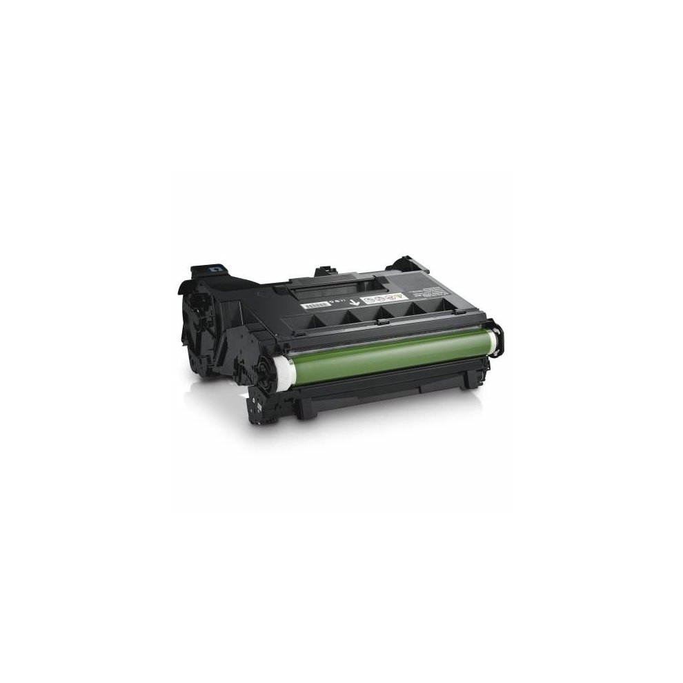 Canon C-EXV49 drum unit in black and green, featuring a cylindrical design with a glossy finish and labeled sections for easy identification and installation.
