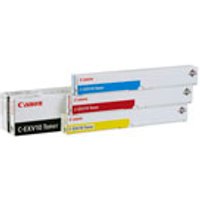 Canon C-EXV10 black toner box, white packaging with red Canon logo and black label, 48K pages yield.