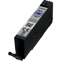 Canon CLI-581XL Photo Blue Ink Cartridge, black casing, labeled with QR code and product details.